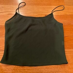 Vintage Nicole Miller Green Sheer Crop Top